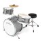 Ashthorpe 3-Piece Complete Kids Drum Set - Beginner Kit with 14" Bass, Adjustable Throne, Cymbal, Pedal & Drumsticks